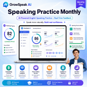 GrowSpeak AI Speaking Practice