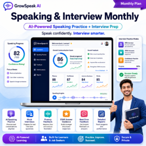SpeakSmart AI Speaking + Interview